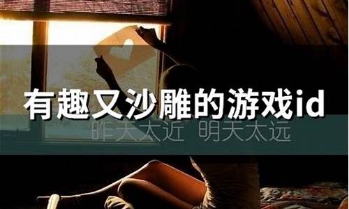 有趣又沙雕的游戏id两个字_有趣又沙雕的游戏id两个字女生